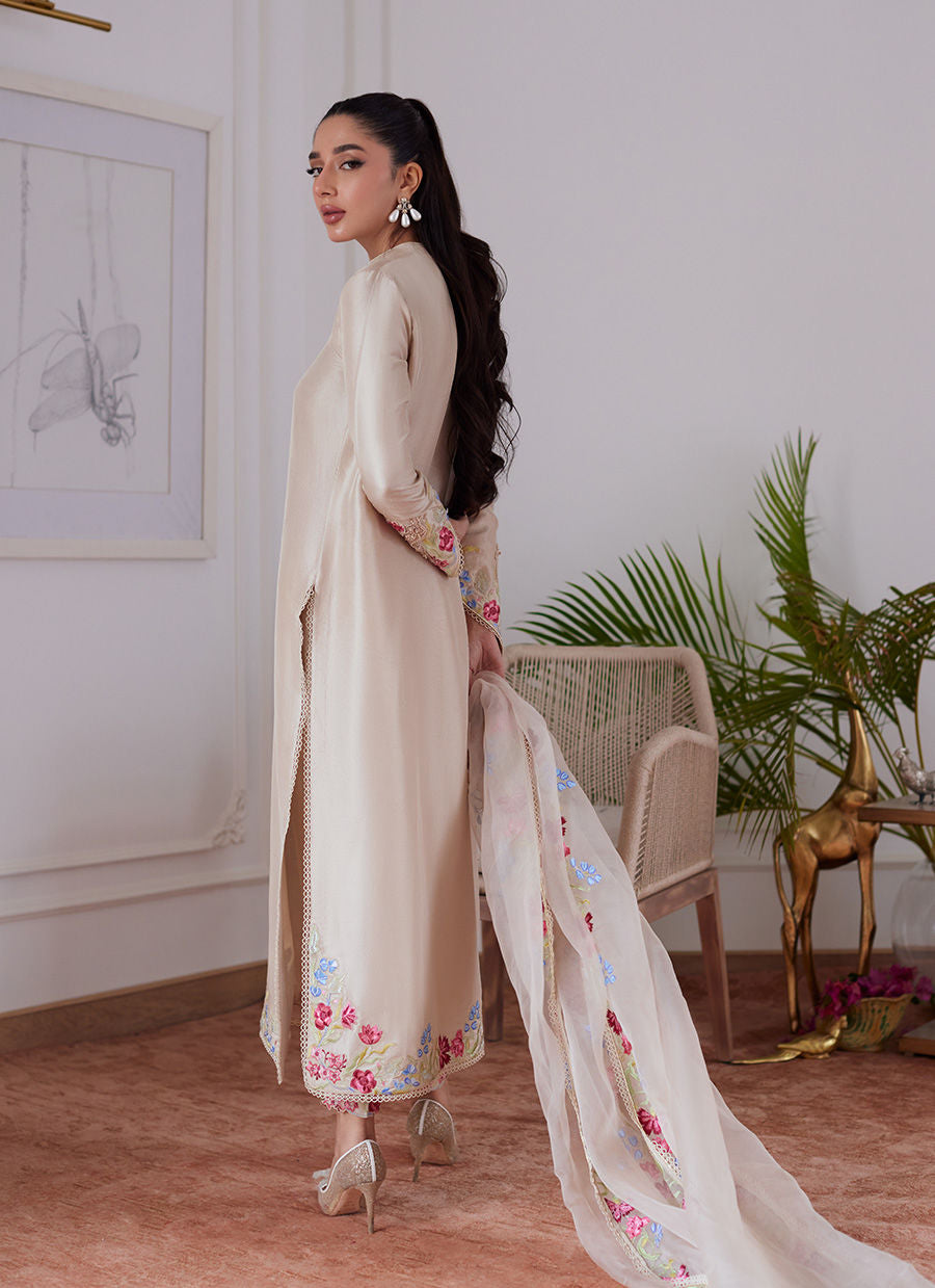 Farah Talib Aziz | Luna Eid Collection 24 | LIARA SAND -  Farah Talib Aziz Luxury - Original Designer Dress - House of Maryam