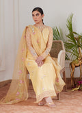 Farah Talib Aziz | Luna Eid Collection 24 | CYRILLA PALE YELLOW by Designer Farah Talib Aziz - House of Maryam - Pakistani Designer Ethnic Wear in {{ shop.shopifyCountryName }}