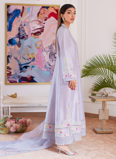 Farah Talib Aziz | Luna Eid Collection 24 | ODETTE SILVER GREY -  Farah Talib Aziz Luxury - Original Designer Dress - House of Maryam