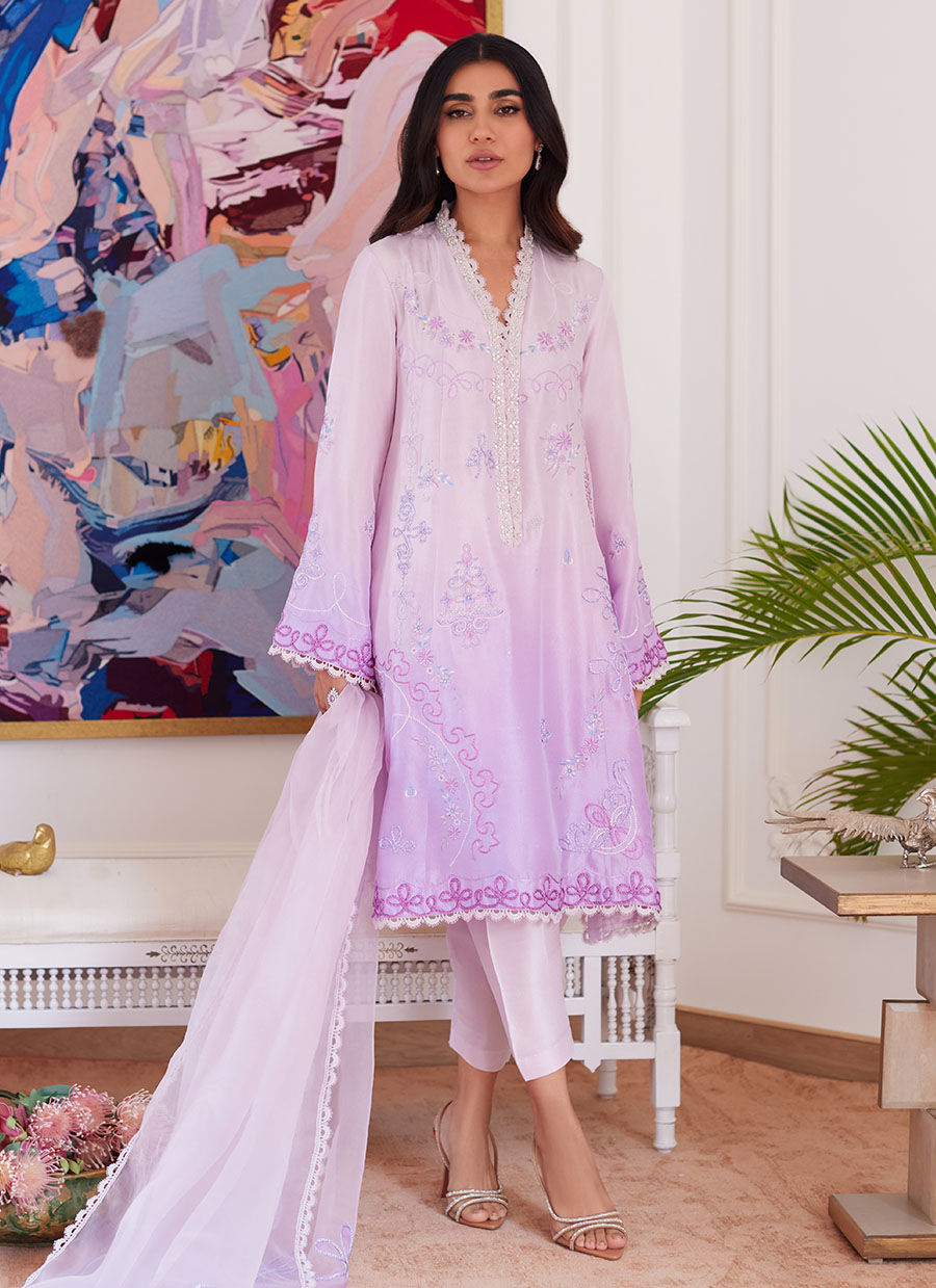 Farah Talib Aziz | Luna Eid Collection 24 | LAVINIA OMBRE by Designer Farah Talib Aziz - House of Maryam - Pakistani Designer Ethnic Wear in {{ shop.shopifyCountryName }}