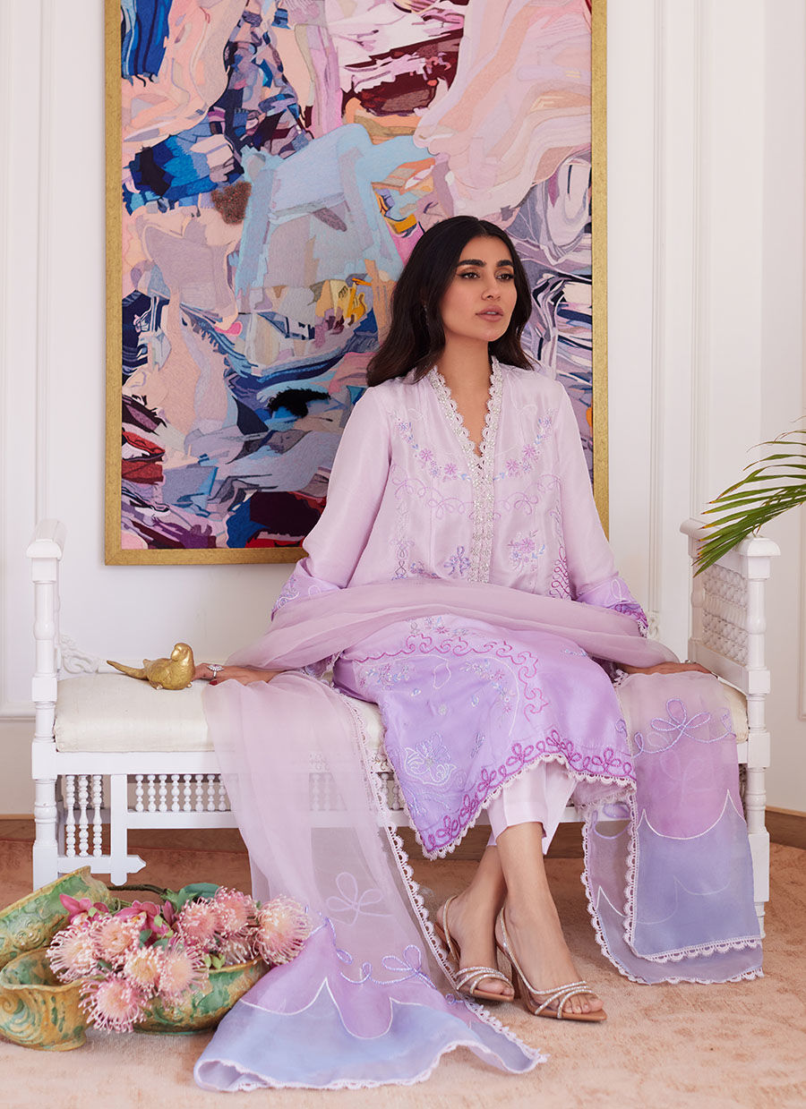 Farah Talib Aziz | Luna Eid Collection 24 | LAVINIA OMBRE by Farah Talib Aziz - House of Maryam