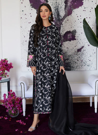 Farah Talib Aziz | Luna Eid Collection 24 | VITTORIA BLACK -  Farah Talib Aziz Luxury - Original Designer Dress - House of Maryam