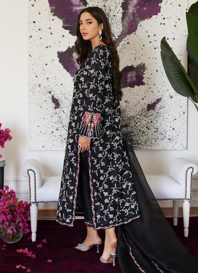 Farah Talib Aziz | Luna Eid Collection 24 | VITTORIA BLACK -  Farah Talib Aziz Luxury - Original Designer Dress - House of Maryam