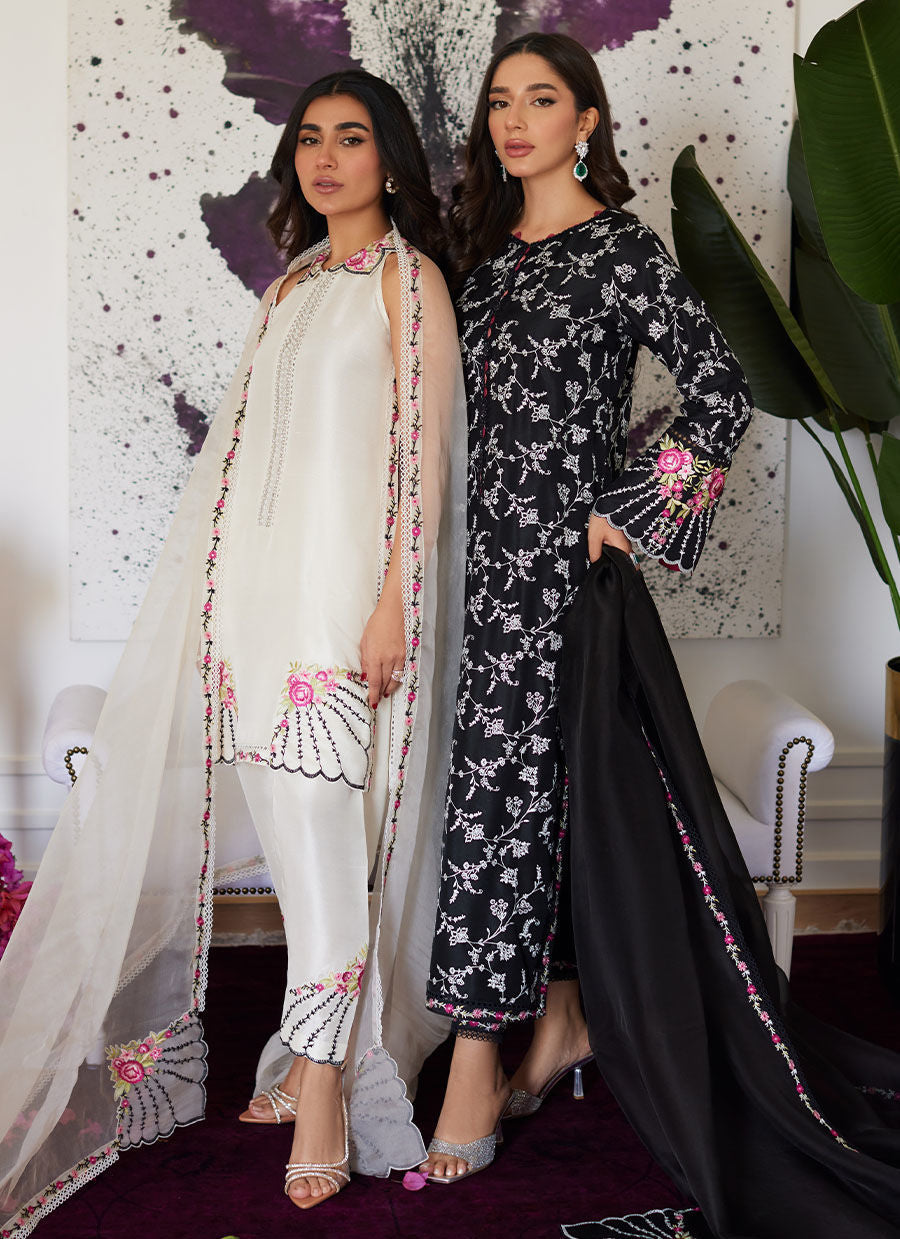 Farah Talib Aziz | Luna Eid Collection 24 | VITTORIA BLACK by Farah Talib Aziz - House of Maryam