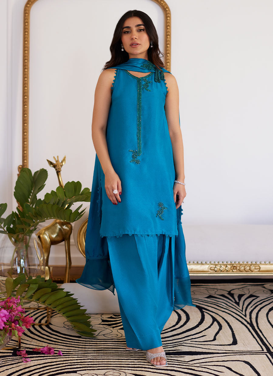 Farah Talib Aziz | Luna Eid Collection 24 | LILOU -  Farah Talib Aziz Luxury - Original Designer Dress - House of Maryam