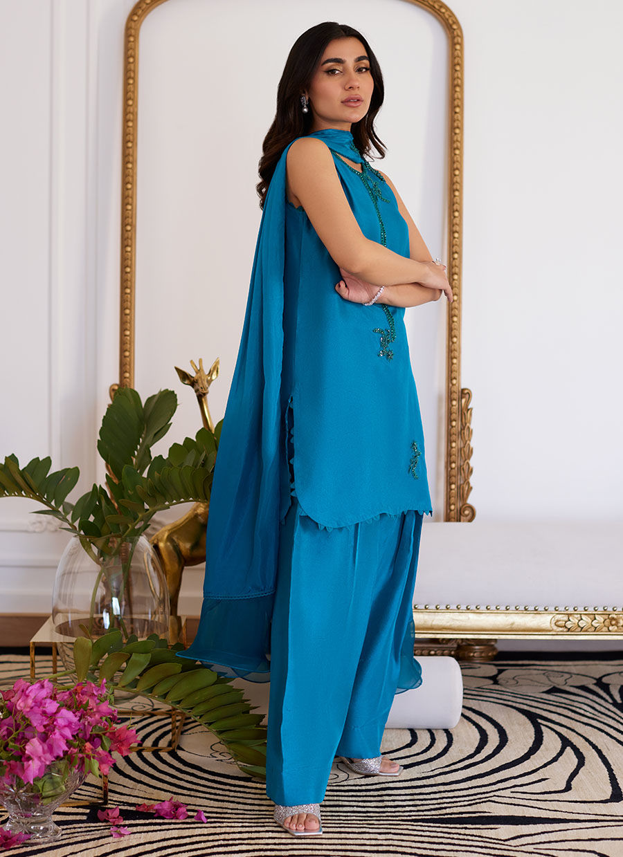 Farah Talib Aziz | Luna Eid Collection 24 | LILOU -  Farah Talib Aziz Luxury - Original Designer Dress - House of Maryam