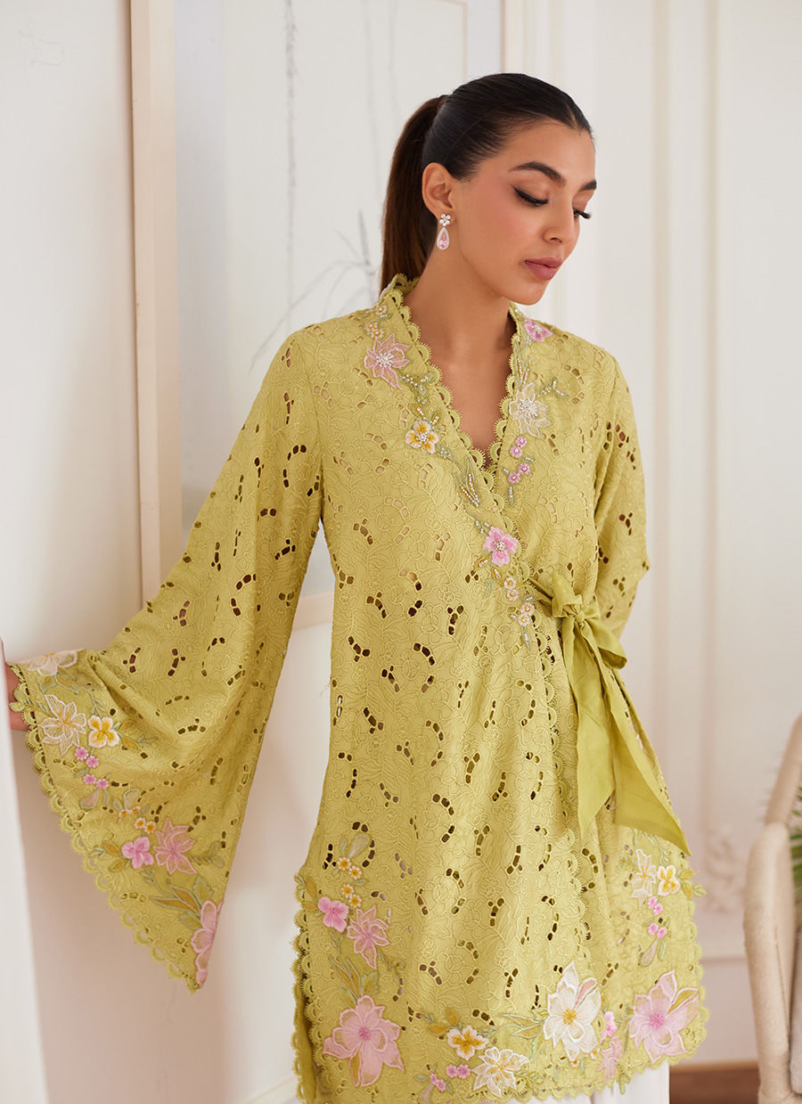 Farah Talib Aziz | Luna Eid Collection 24 | ABIGAIL KIWI by Designer Farah Talib Aziz - House of Maryam - Pakistani Designer Ethnic Wear in {{ shop.shopifyCountryName }}