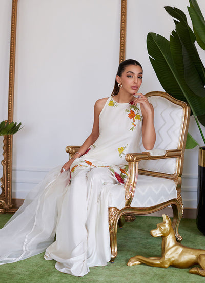 Farah Talib Aziz | Luna Eid Collection 24 | JULIET IVORY -  Farah Talib Aziz Luxury - Original Designer Dress - House of Maryam