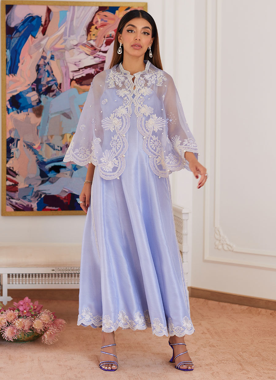 Farah Talib Aziz | Luna Eid Collection 24 | FLEUR LAVENDER -  Farah Talib Aziz Luxury - Original Designer Dress - House of Maryam