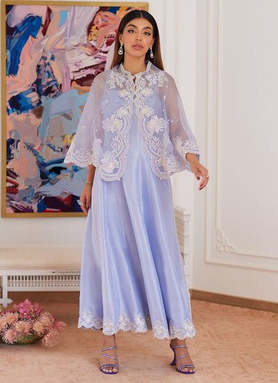 Farah Talib Aziz | Luna Eid Collection 24 | FLEUR LAVENDER -  Farah Talib Aziz Luxury - Original Designer Dress - House of Maryam