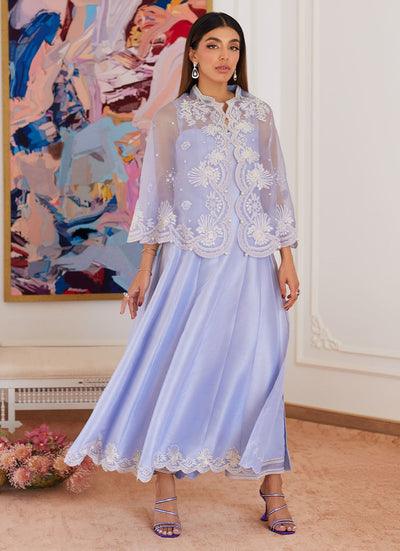 Farah Talib Aziz | Luna Eid Collection 24 | FLEUR LAVENDER -  Farah Talib Aziz Luxury - Original Designer Dress - House of Maryam