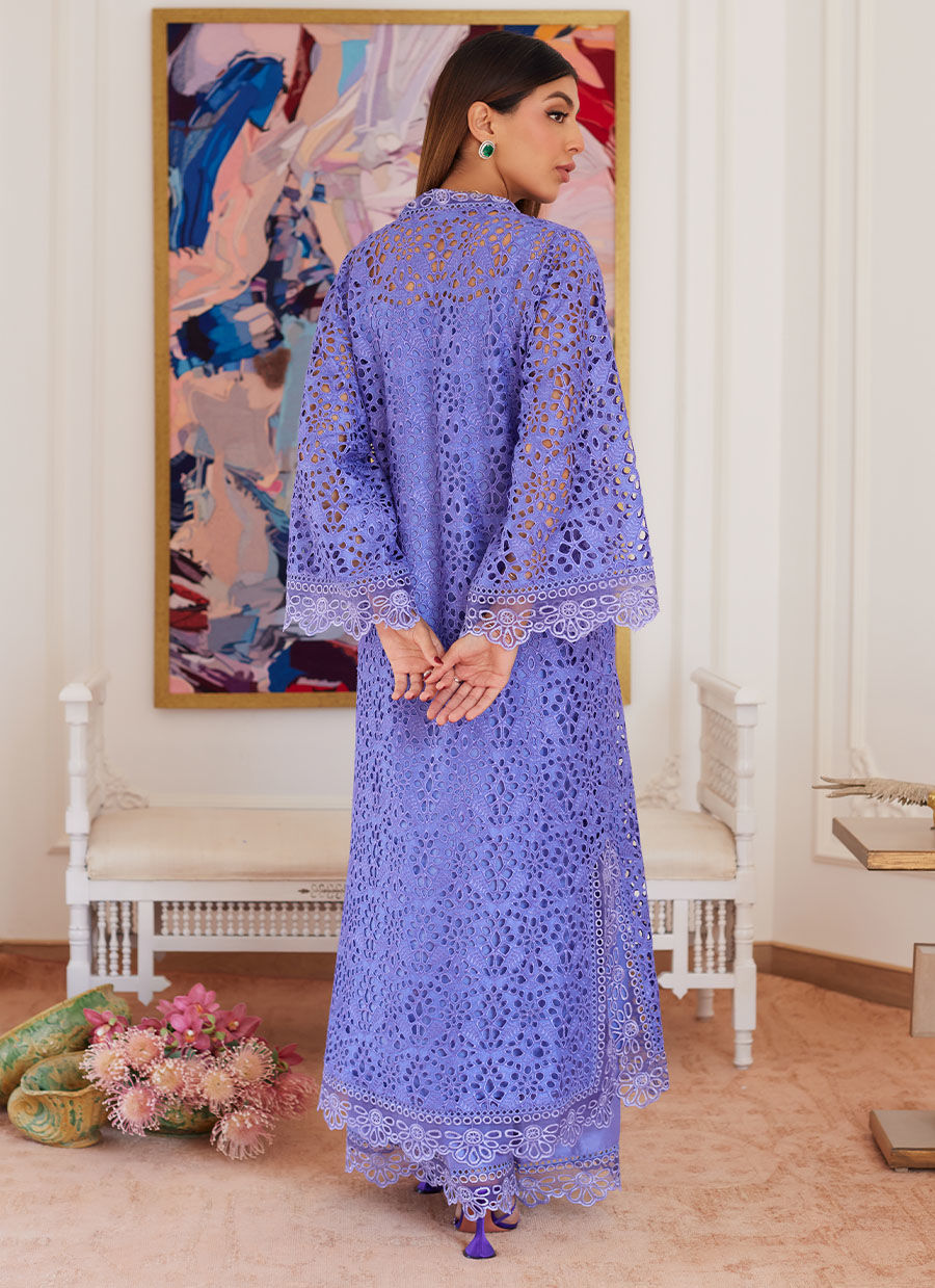 Farah Talib Aziz | Luna Eid Collection 24 | EVANTHIA PERIWINKLE by Designer Farah Talib Aziz - House of Maryam - Pakistani Designer Ethnic Wear in {{ shop.shopifyCountryName }}