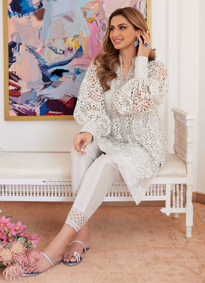 Farah Talib Aziz | Luna Eid Collection 24 | OPHELIA IVORY -  Farah Talib Aziz Luxury - Original Designer Dress - House of Maryam