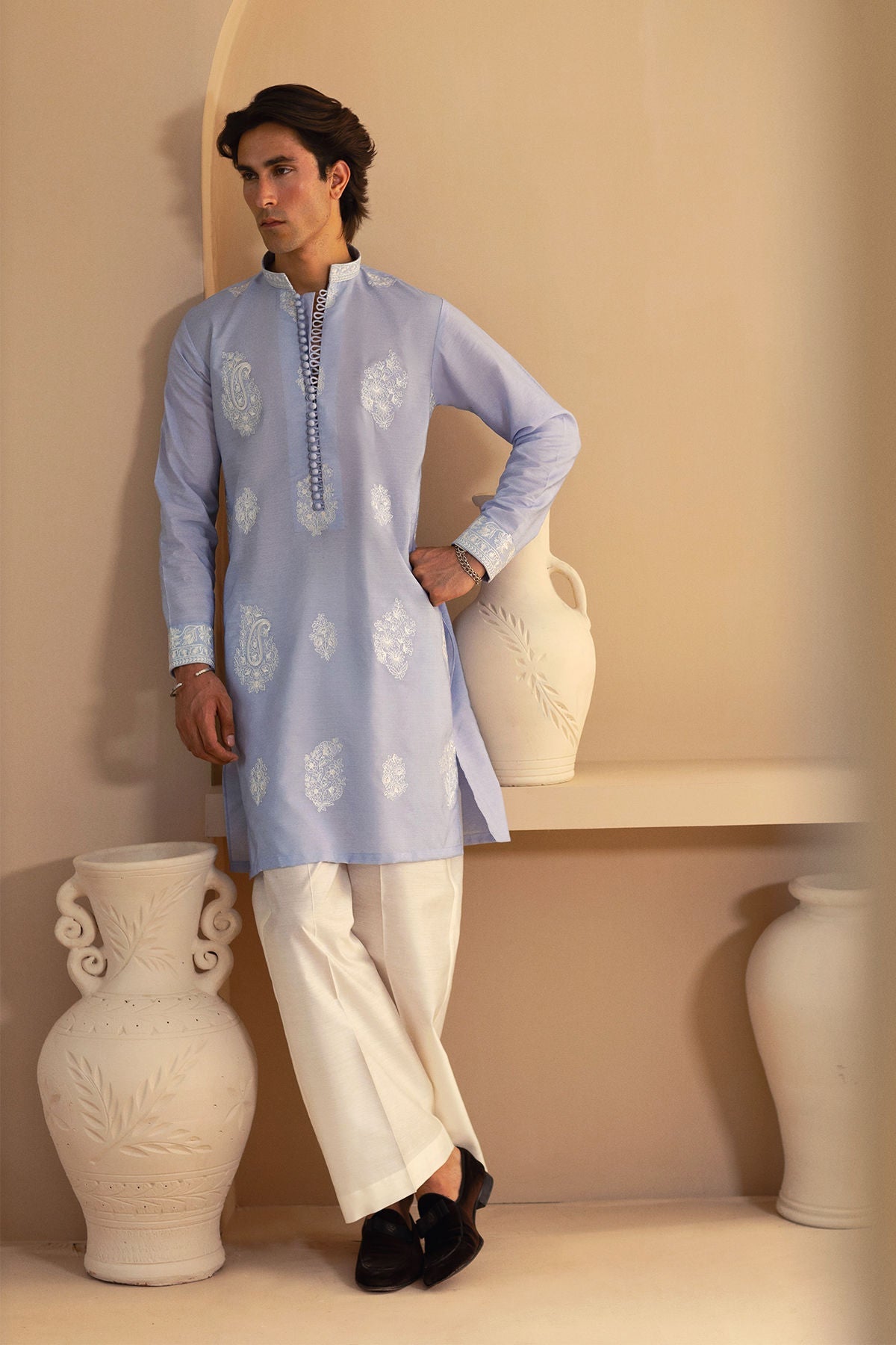 Annus Abrar | Eid Elemental Festive | Ramin -  Annus Abrar MensWear - Original Designer Dress - House of Maryam