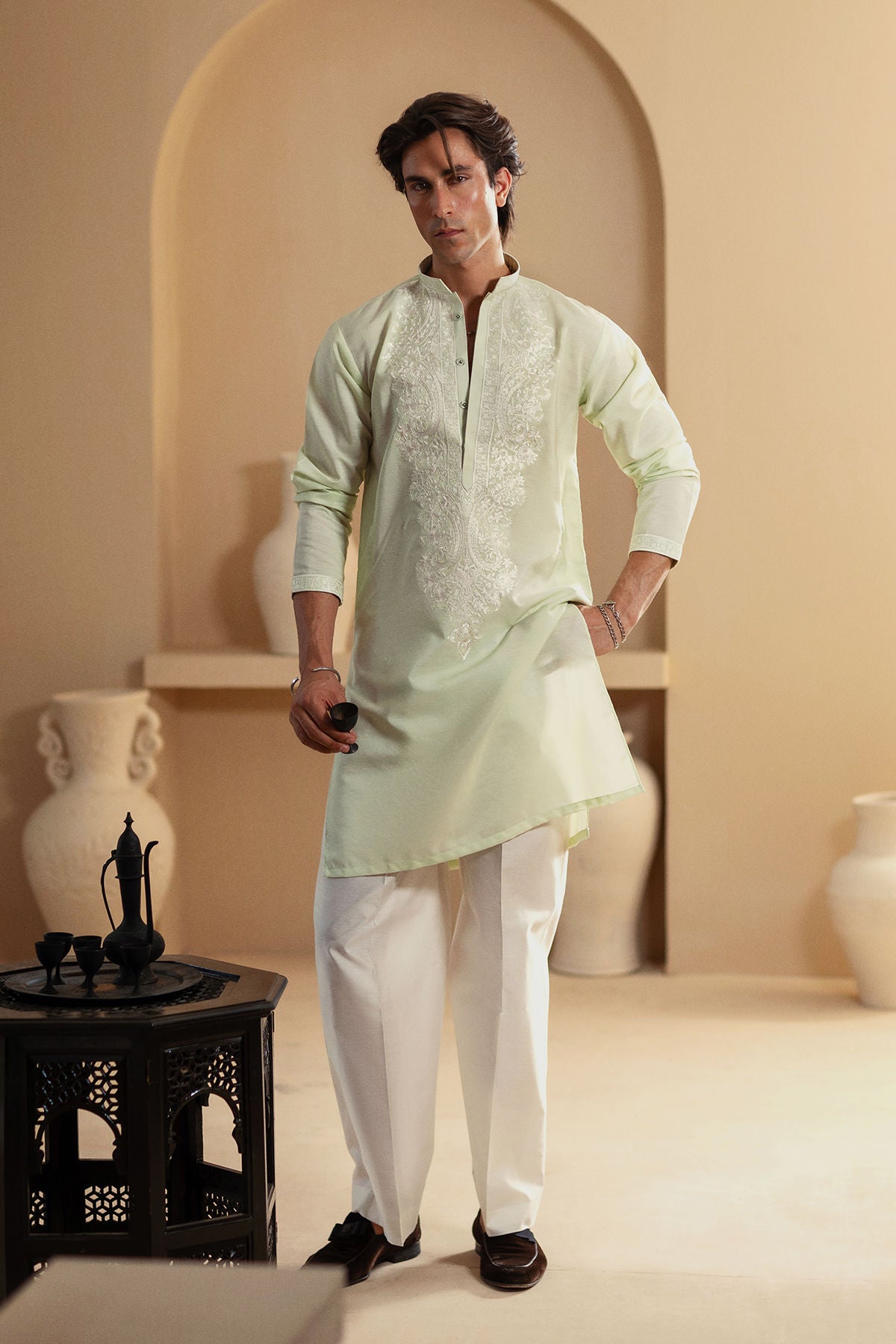 Annus Abrar | Eid Elemental Festive | Vafa -  Annus Abrar MensWear - Original Designer Dress - House of Maryam