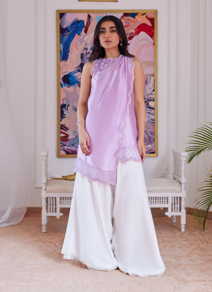 Farah Talib Aziz | Luna Eid Collection 24 | SUZETTE LAVENDER -  Farah Talib Aziz Luxury - Original Designer Dress - House of Maryam