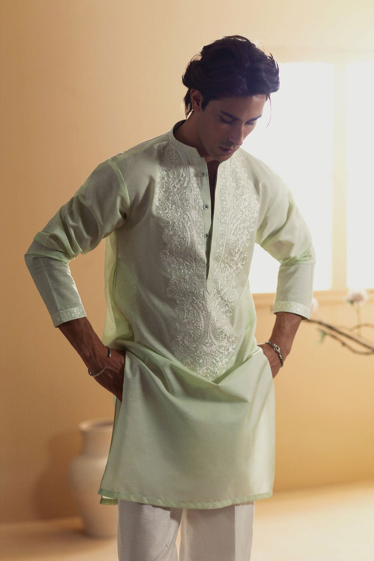Annus Abrar | Eid Elemental Festive | Vafa -  Annus Abrar MensWear - Original Designer Dress - House of Maryam