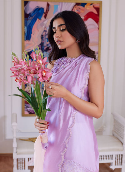 Farah Talib Aziz | Luna Eid Collection 24 | SUZETTE LAVENDER -  Farah Talib Aziz Luxury - Original Designer Dress - House of Maryam