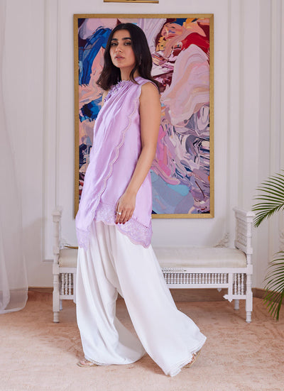 Farah Talib Aziz | Luna Eid Collection 24 | SUZETTE LAVENDER -  Farah Talib Aziz Luxury - Original Designer Dress - House of Maryam