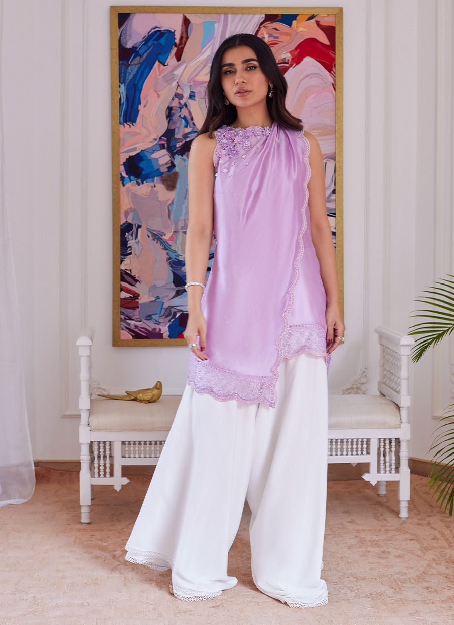 Farah Talib Aziz | Luna Eid Collection 24 | SUZETTE LAVENDER -  Farah Talib Aziz Luxury - Original Designer Dress - House of Maryam