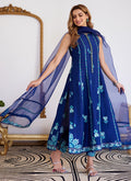 Farah Talib Aziz | Luna Eid Collection 24 | ELSYEE ROYAL BLUE by Designer Farah Talib Aziz - House of Maryam - Pakistani Designer Ethnic Wear in {{ shop.shopifyCountryName }}