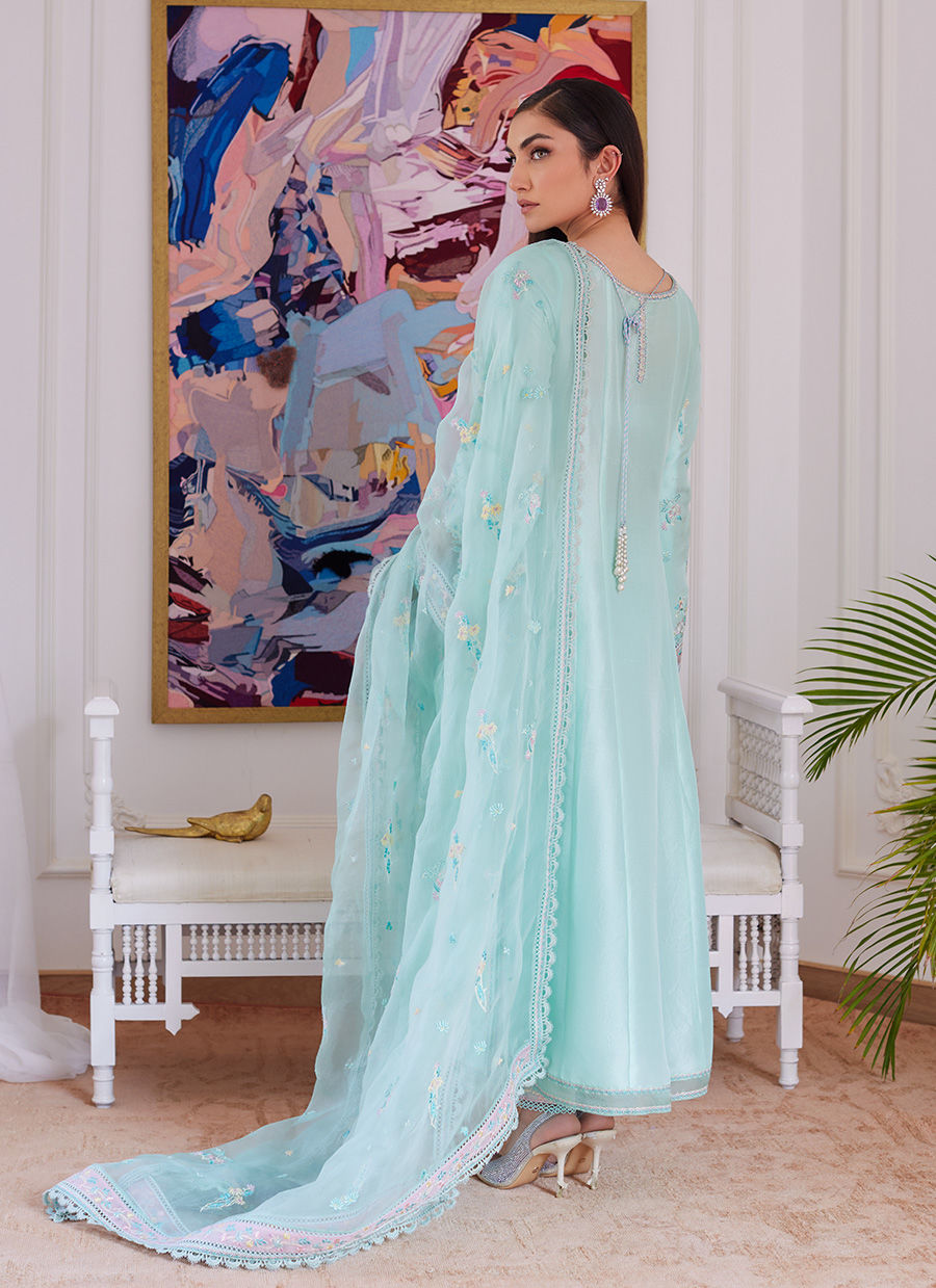 Farah Talib Aziz | Luna Eid Collection 24 | AURELLA MINT by Designer Farah Talib Aziz - House of Maryam - Pakistani Designer Ethnic Wear in {{ shop.shopifyCountryName }}