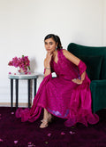 Farah Talib Aziz | Luna Eid Collection 24 | CLARIENE HOT PINK by Designer Farah Talib Aziz - House of Maryam - Pakistani Designer Ethnic Wear in {{ shop.shopifyCountryName }}