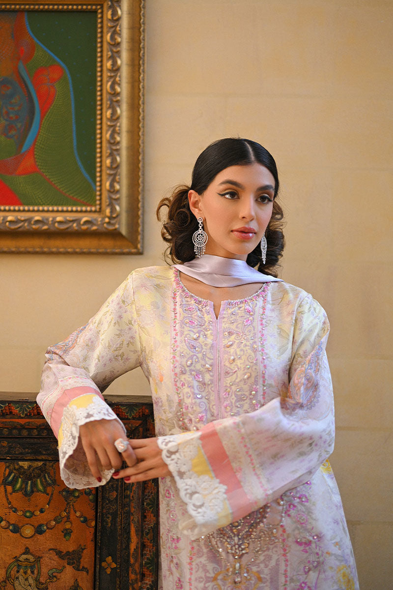 Ansab Jahangir | Digital Silk | Ciel Kaftan, image 4