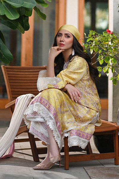 Ansab Jahangir | Digital Silk | Paloma Shirt and Dupatta
