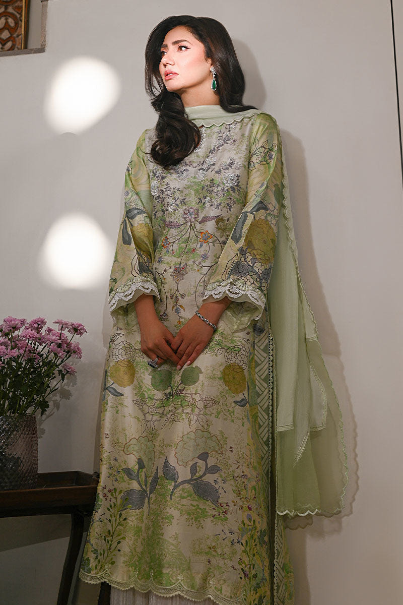 Ansab Jahangir | Digital Silk | Lyra Shirt and Dupatta