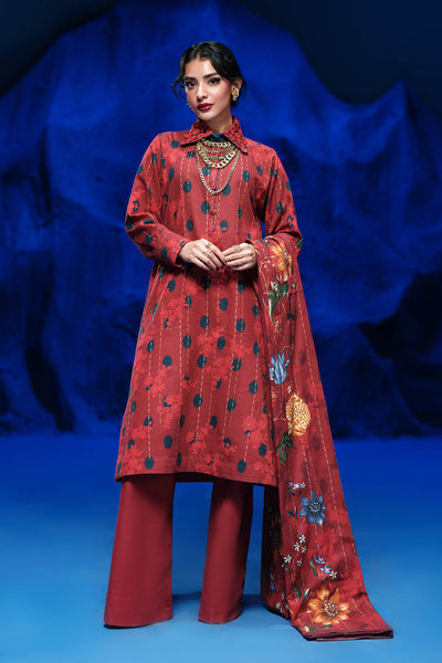Bonanza Satrangi | Winery 3 Pc (1W24P3P311) -  Bonanza Satrangi Unstitched - Original Designer Dress - House of Maryam