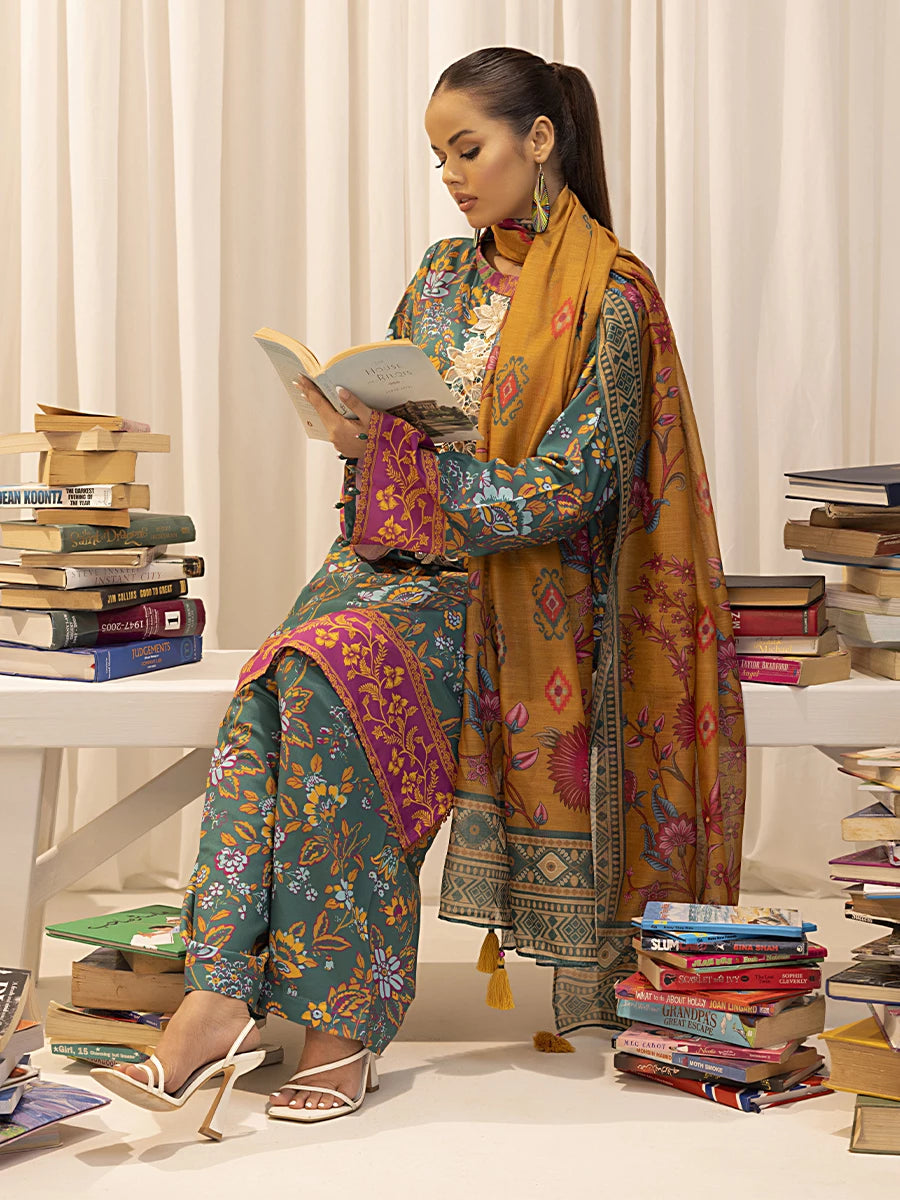 Salitex | Sibel Printed Lawn Silk | ST-03 -  Salitex Ladies Clothes - Original Designer Dress - House of Maryam