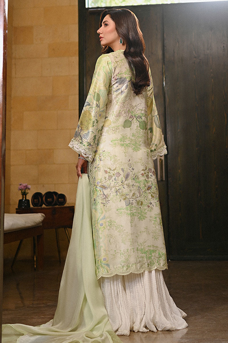 Ansab Jahangir | Digital Silk | Lyra Shirt and Dupatta, image 2