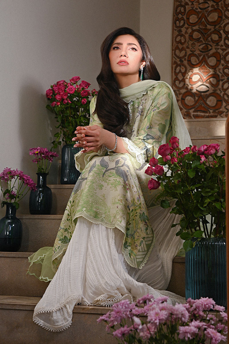 Ansab Jahangir | Digital Silk | Lyra Shirt and Dupatta, image 3