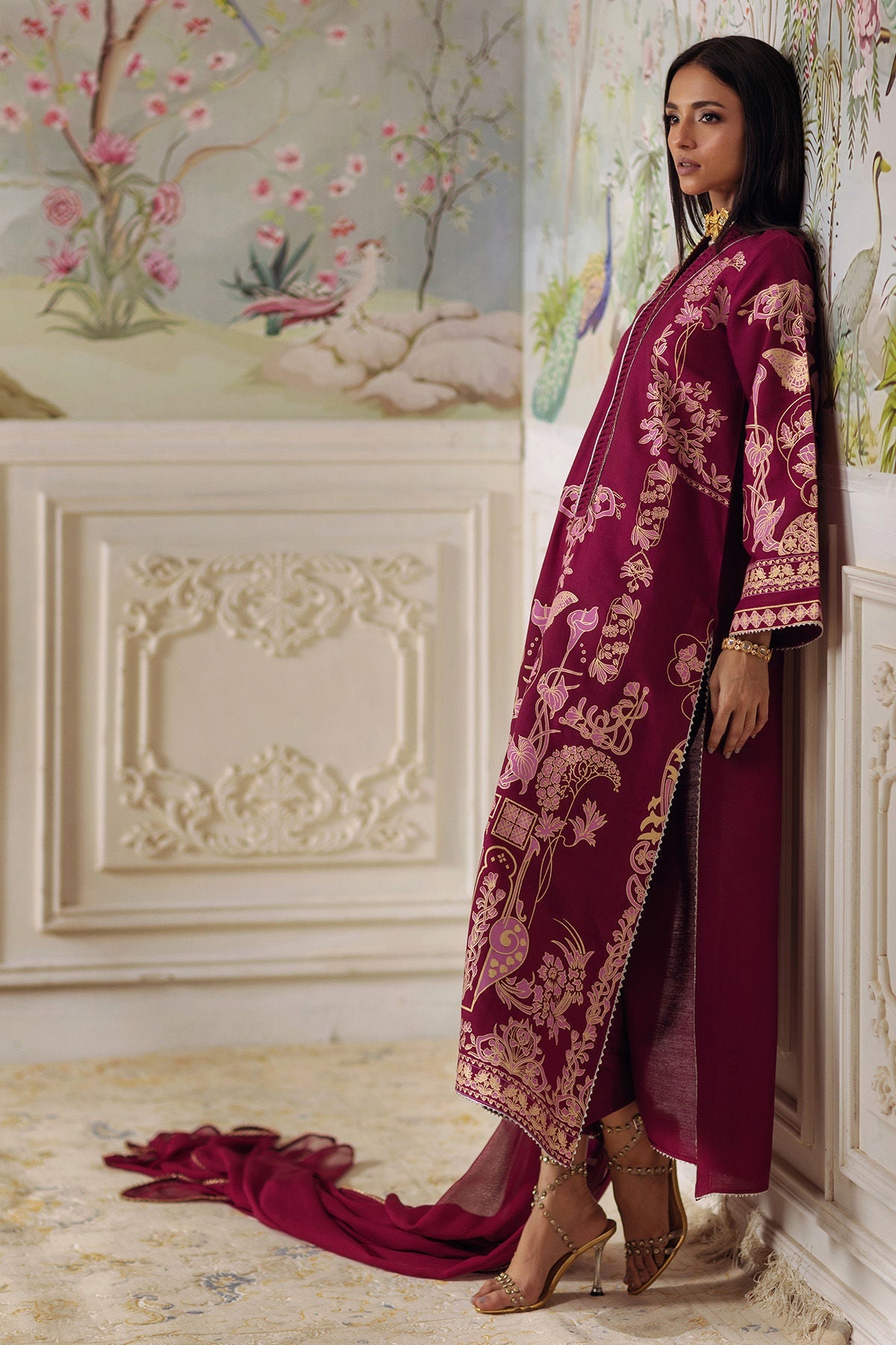 Annus Abrar | Elemental Festive | Renali (Shirt, Pants and Dupatta), image 2