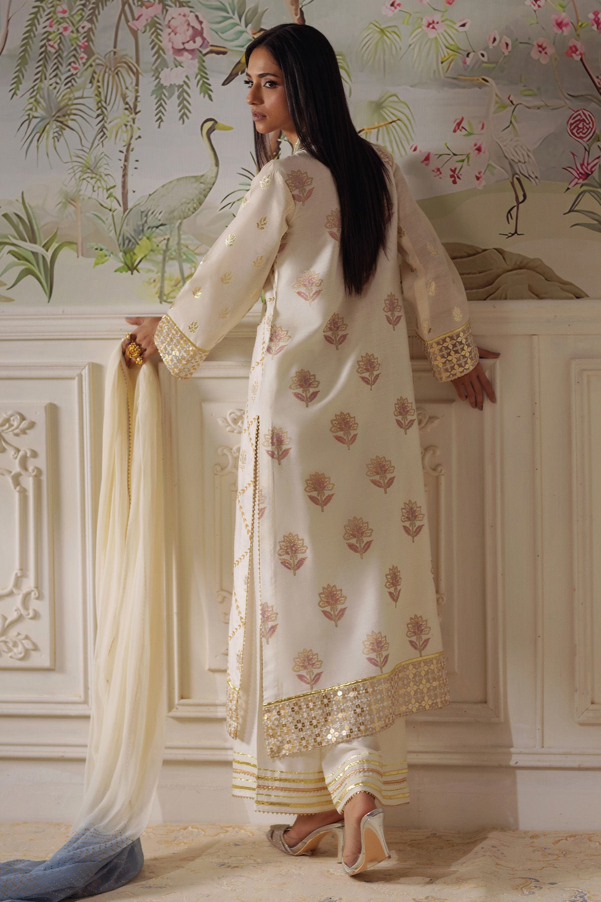 Annus Abrar | Elemental Festive | Fasila (Shirt, Pants and Dupatta), image 2