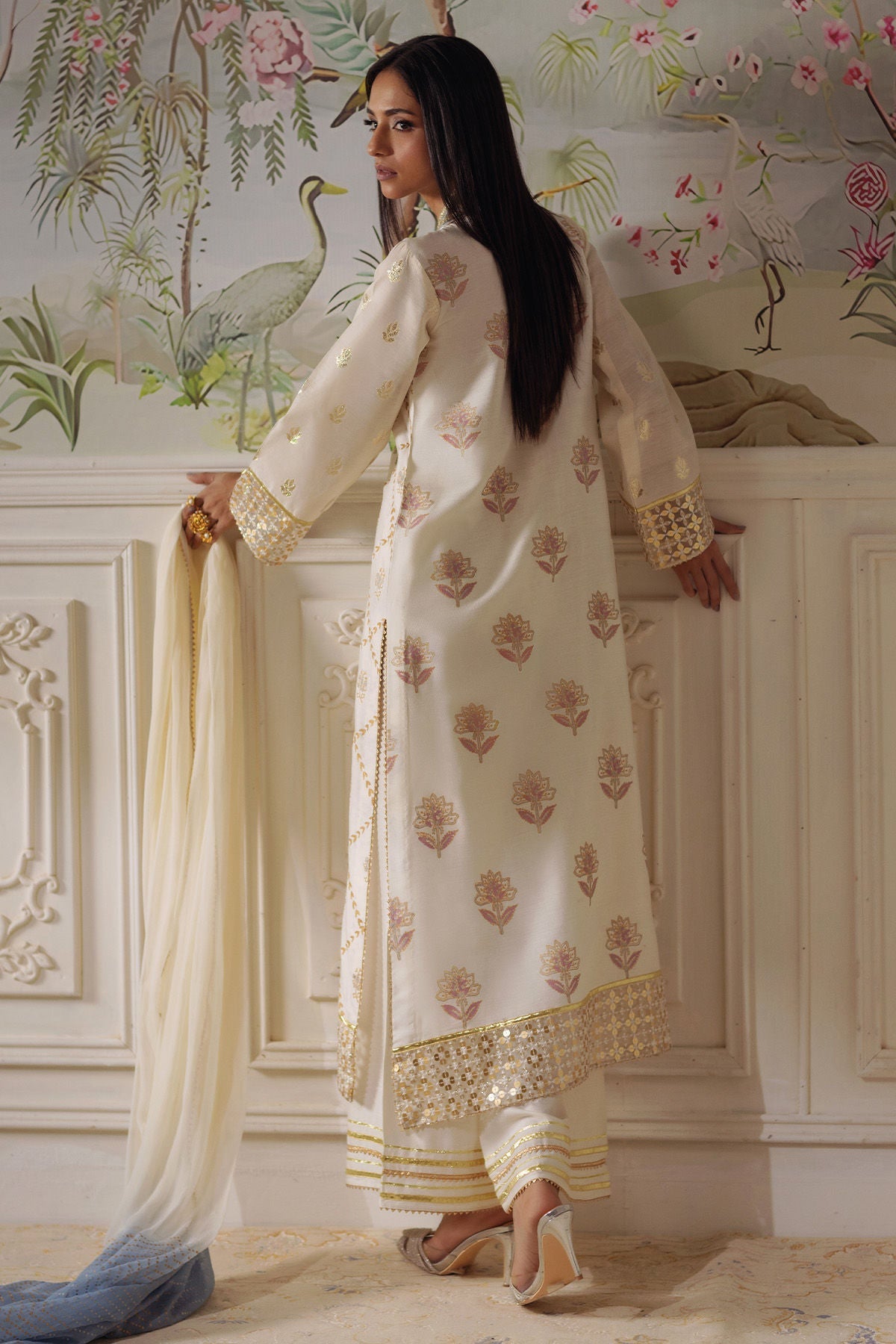 Annus Abrar | Elemental Festive | Fasila (Shirt, Pants and Dupatta)-2