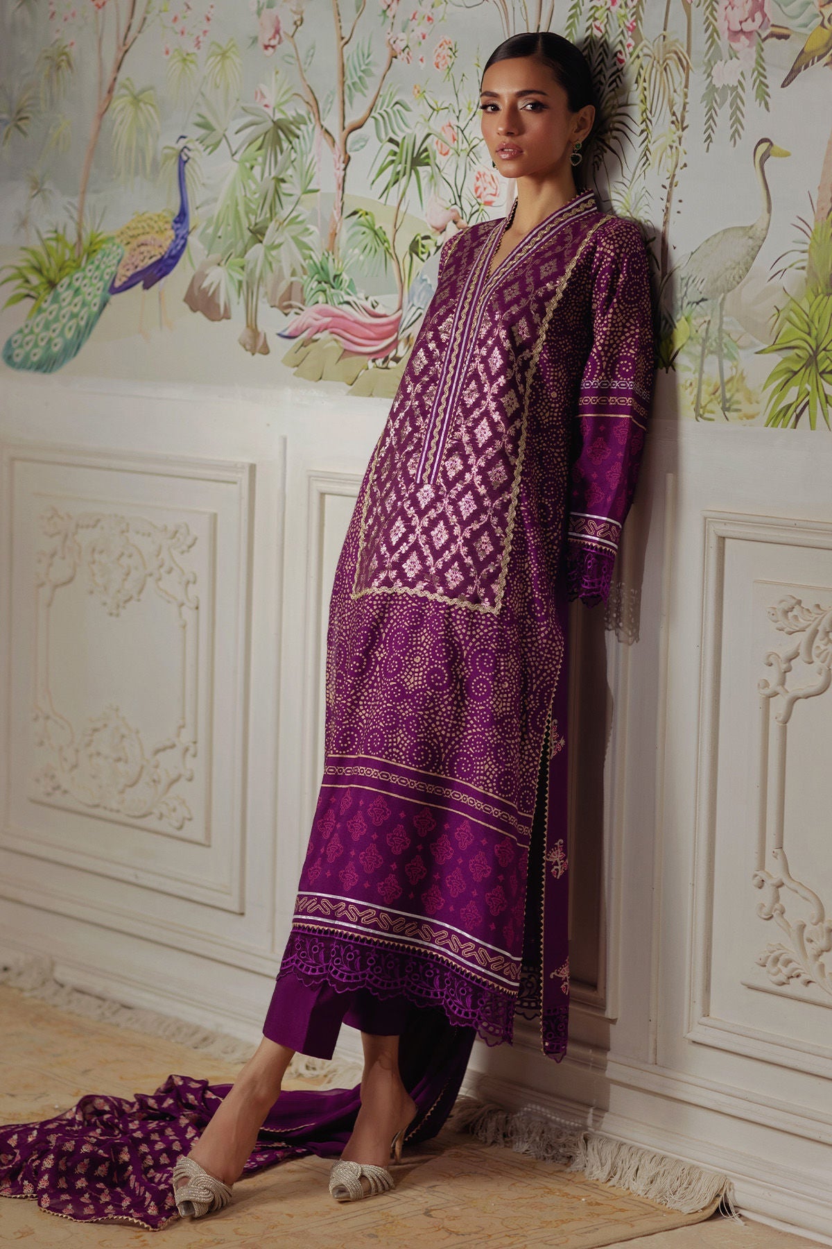 Annus Abrar | Elemental Festive | Hurmia (Shirt, Pants and Dupatta)-4