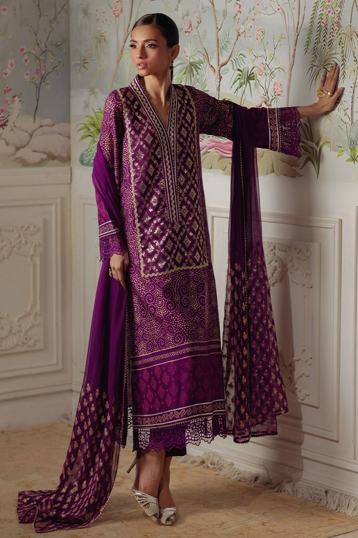 Annus Abrar | Elemental Festive | Hurmia (Shirt, Pants and Dupatta), image 3