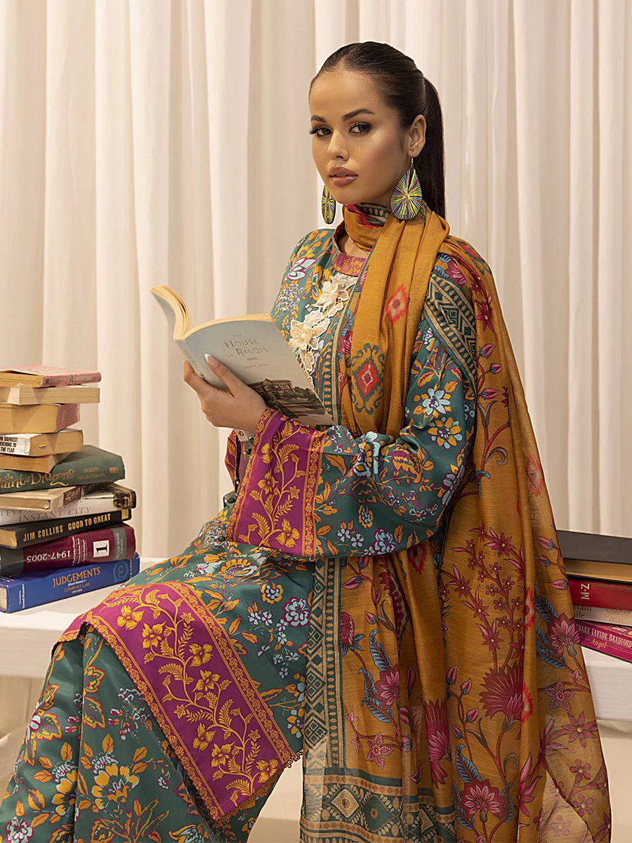 Salitex | Sibel Printed Lawn Silk | ST-03 -  Salitex Ladies Clothes - Original Designer Dress - House of Maryam