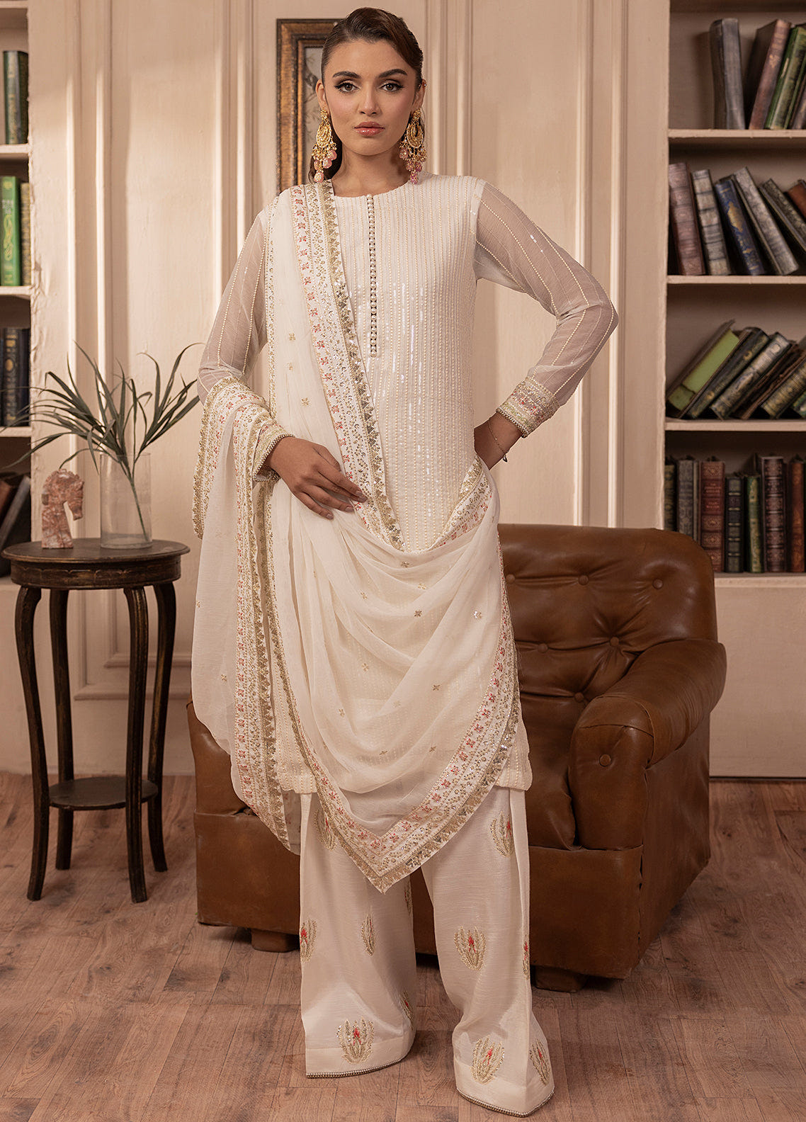 Sahane | Elyssa Festive Chiffon | CT-19005 Perle - ELYSSA -  Sahane Ladies Clothes - Original Designer Dress - House of Maryam