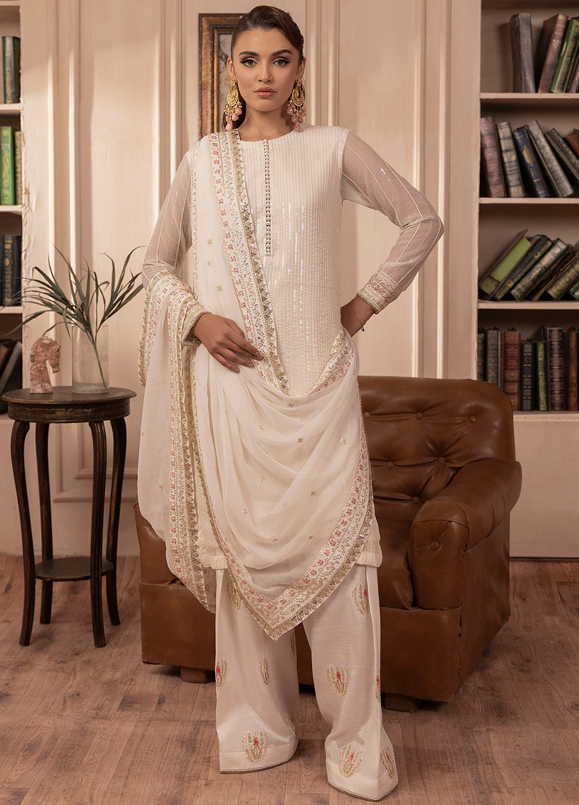 Sahane | Elyssa Festive Chiffon | CT-19005 Perle - ELYSSA -  Sahane Ladies Clothes - Original Designer Dress - House of Maryam
