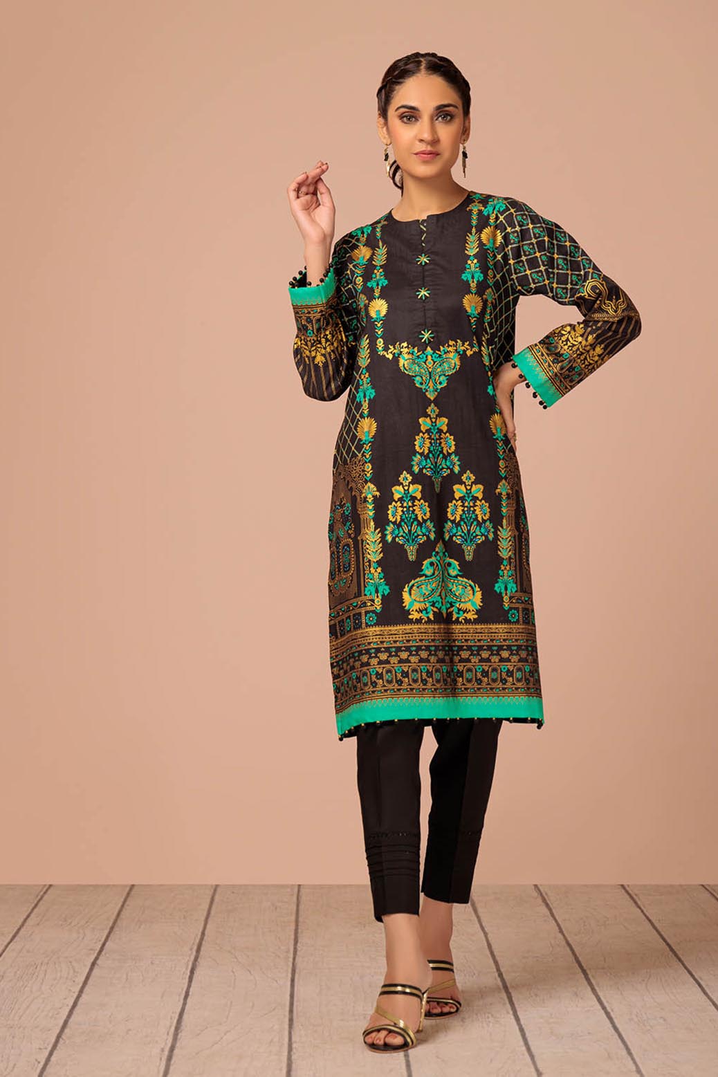 Bonanza Satrangi | Metallic 2 Pc (RV2BS232P2) -  Bonanza Satrangi Unstitched - Original Designer Dress - House of Maryam