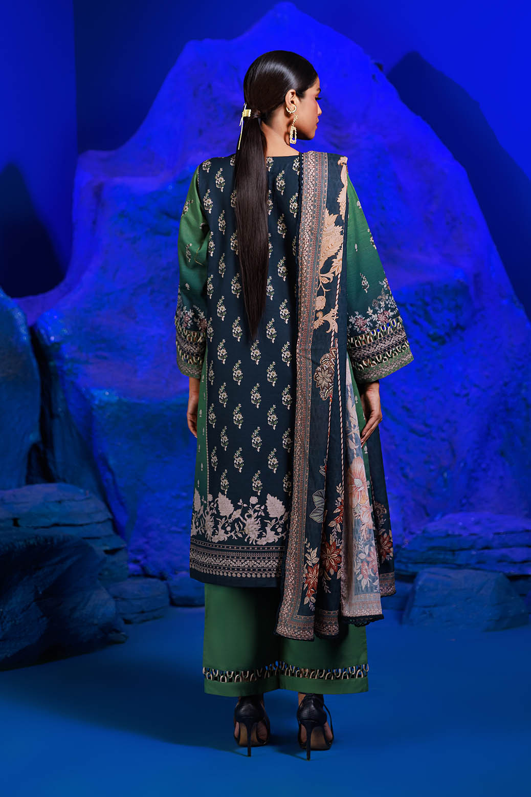 Bonanza Satrangi | Grass Land 3 Pc (2W24P3P264) -  Bonanza Satrangi Unstitched - Original Designer Dress - House of Maryam