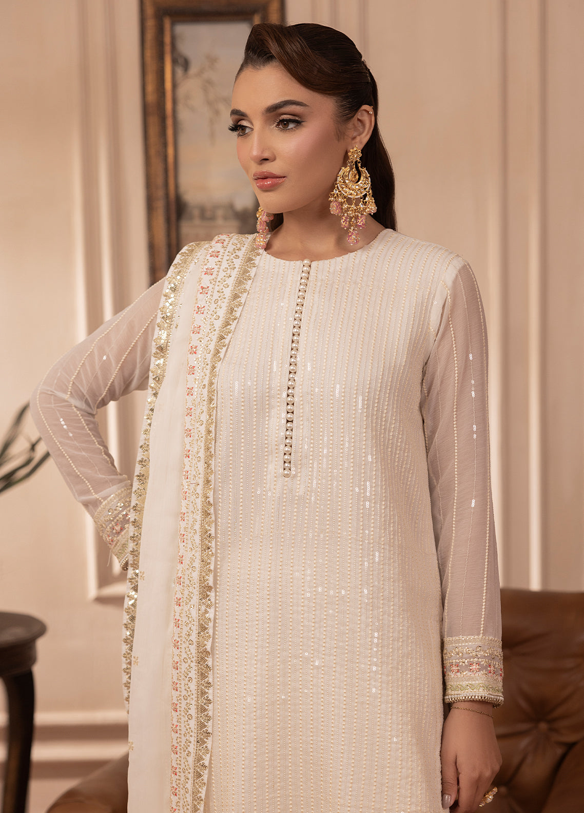 Sahane | Elyssa Festive Chiffon | CT-19005 Perle - ELYSSA -  Sahane Ladies Clothes - Original Designer Dress - House of Maryam