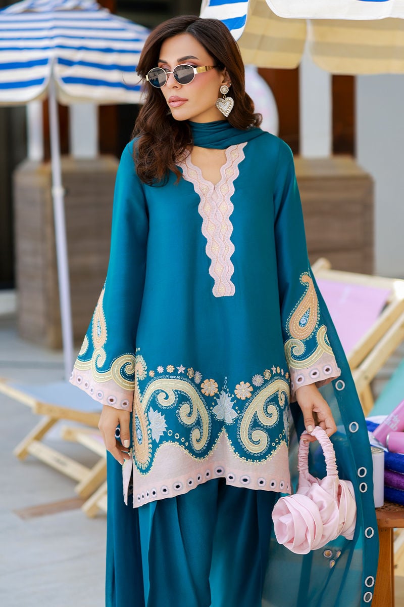 Ansab Jahangir | The Girls Eid Luxury Pret 26 | Mavi, image 3