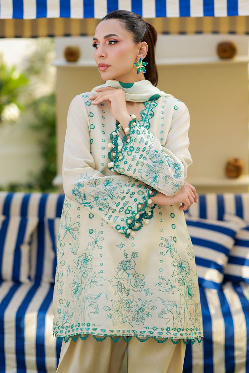 Ansab Jahangir | The Girls Eid Luxury Pret 26 | Ivoria, image 3