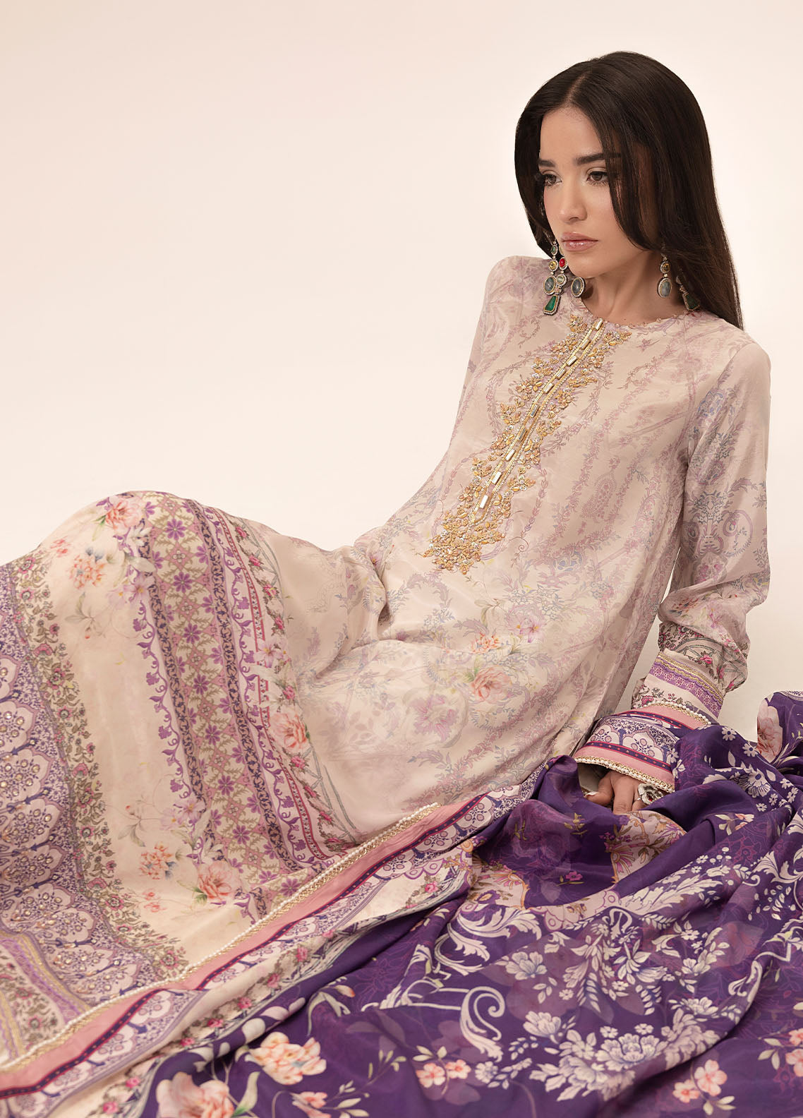 Sahane | Suay Silk Handwork Edit | CT-15003 KAIA - SUAY -  Sahane Ladies Clothes - Original Designer Dress - House of Maryam