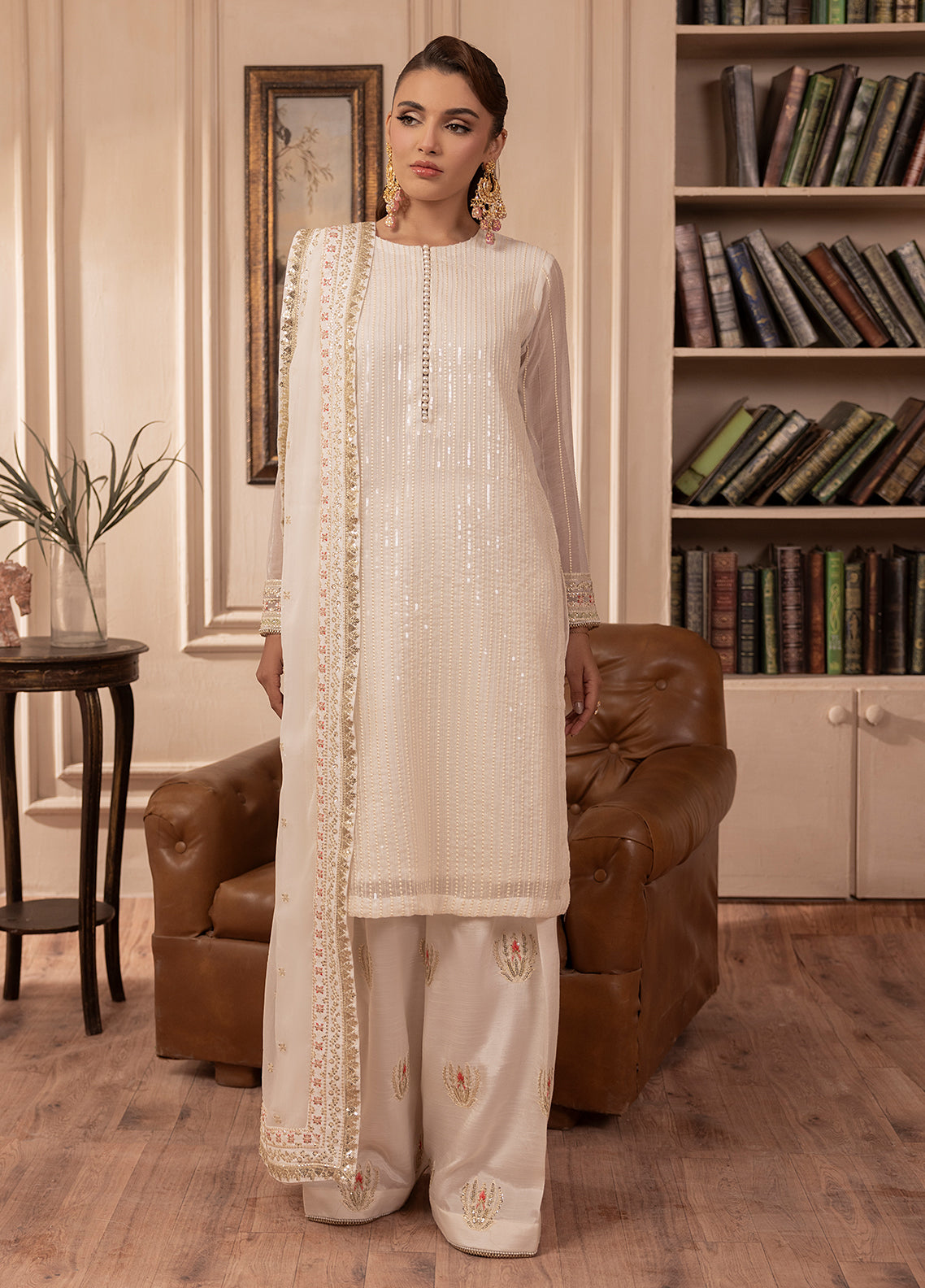 Sahane | Elyssa Festive Chiffon | CT-19005 Perle - ELYSSA -  Sahane Ladies Clothes - Original Designer Dress - House of Maryam