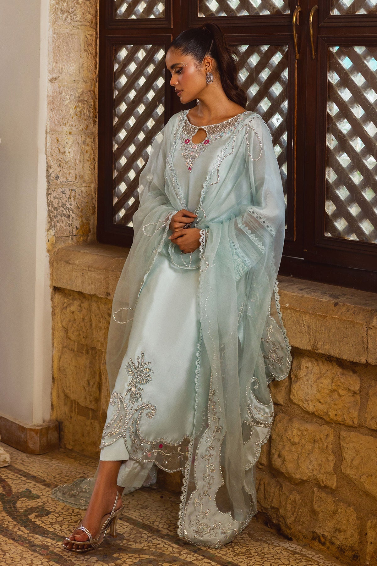 Annus Abrar | Leah Luxury Pret | Zaviya-5